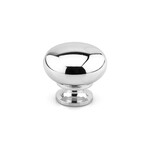 Marathon Hardware Volta Knob Polished Chrome - 1 1/4 in