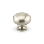 Marathon Hardware Volta Knob Brushed Nickel - 1 1/4 in