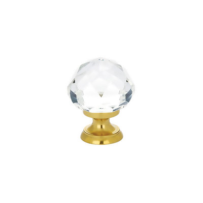 Emtek Diamond Knob Clear - 1 1/4 in