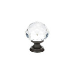 Emtek Diamond Knob Clear - 1 1/4 in