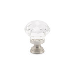 Emtek Diamond Knob Clear - 1 1/4 in