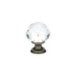 Emtek Diamond Knob Clear - 1 1/4 in