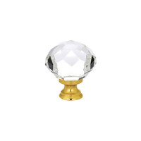 Diamond Wardrobe Knob Clear - 1 3/4 in