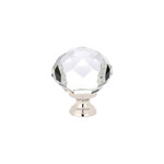 Emtek Diamond Wardrobe Knob Clear - 1 3/4 in