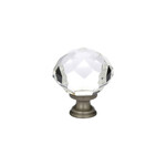 Emtek Diamond Wardrobe Knob Clear - 1 3/4 in