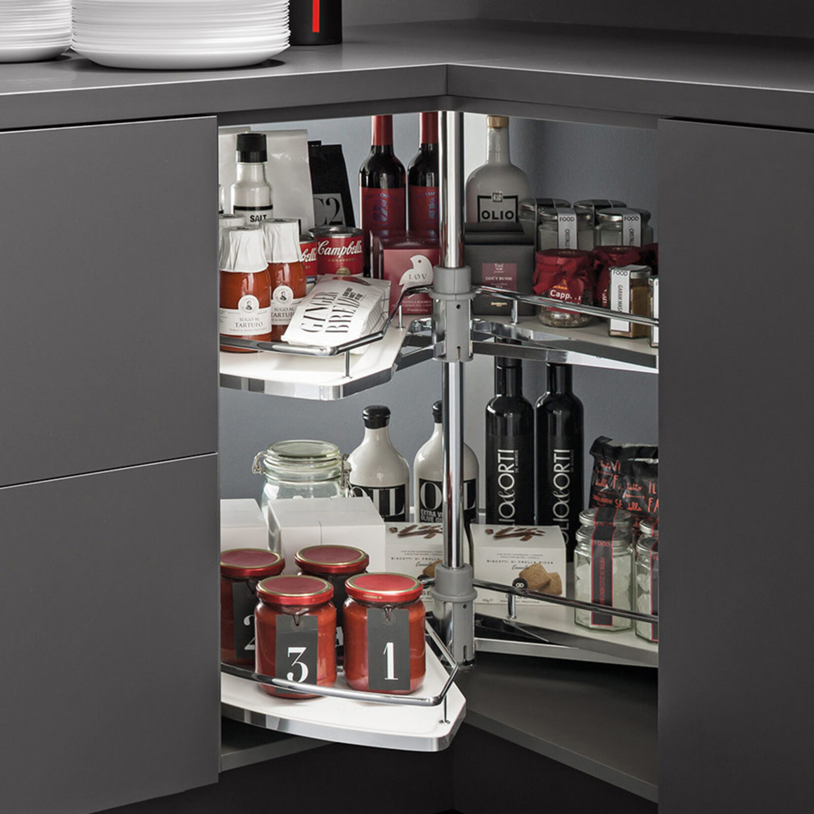 Vibo Galaxy Kidney Shaped Lazy Susan