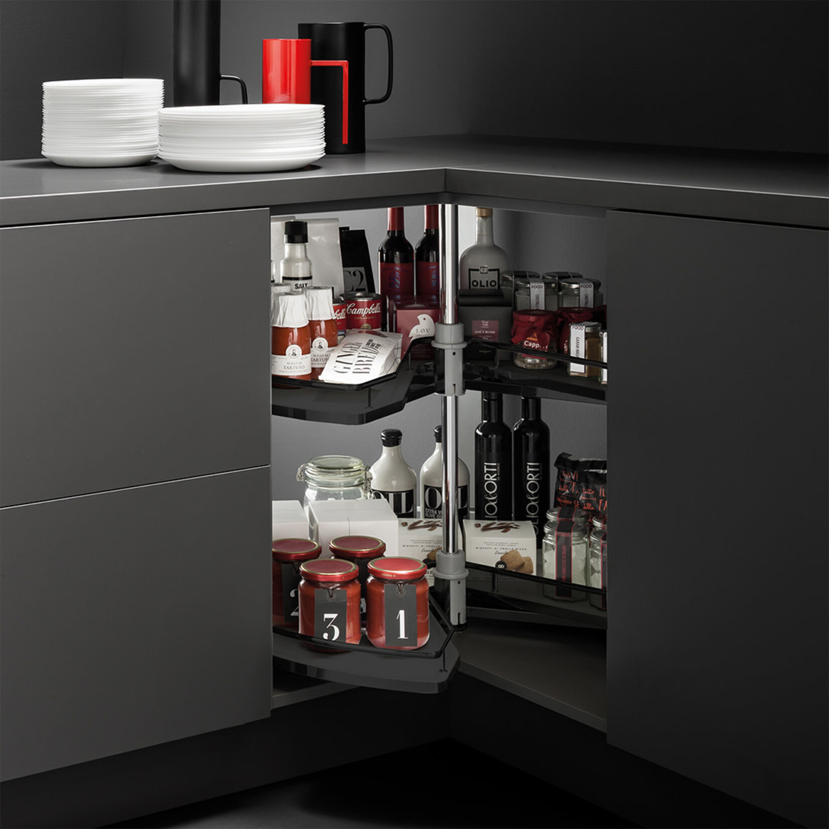 Vibo Galaxy Kidney Shaped Lazy Susan