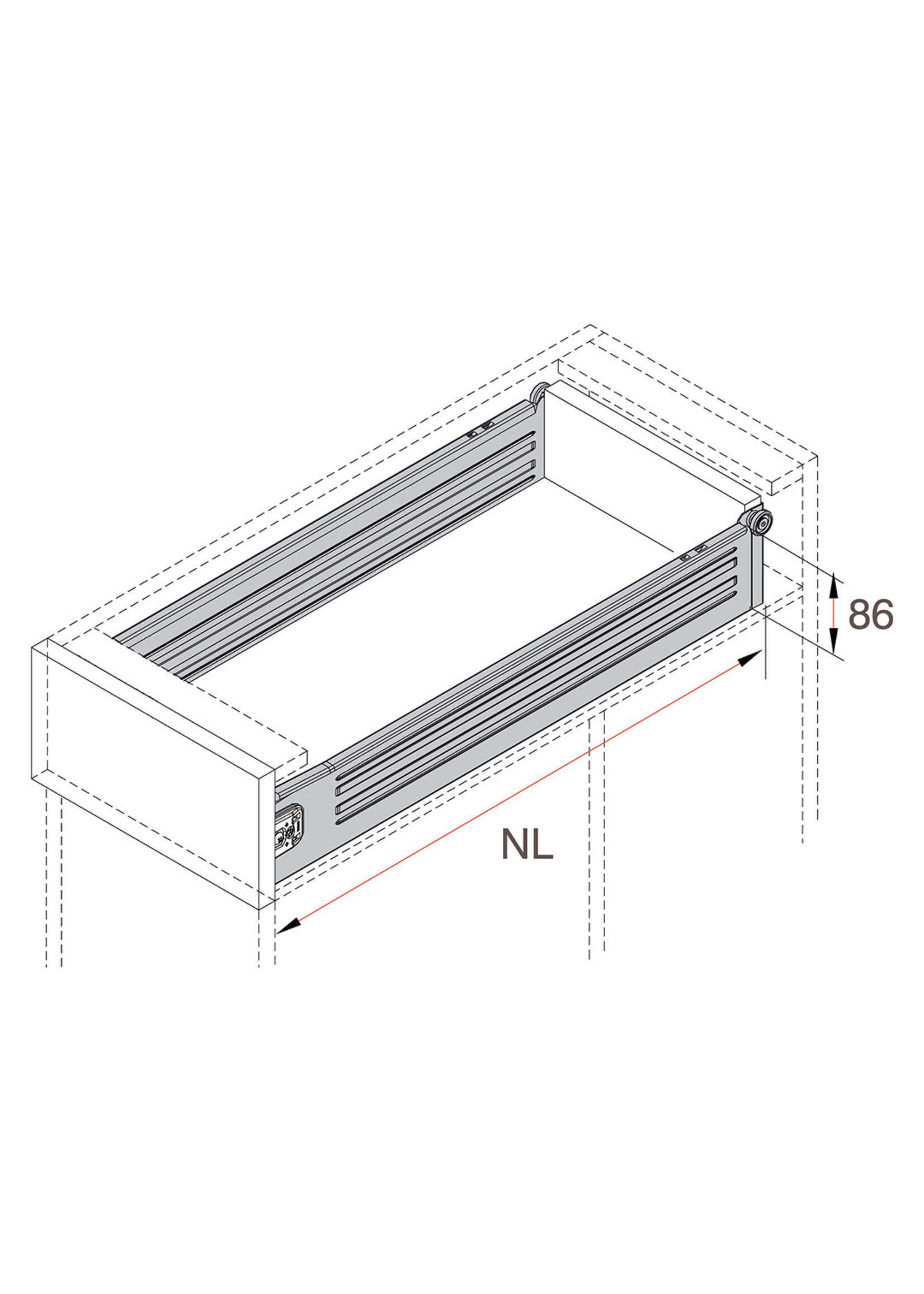 DTC DTC Metalbox Drawer Kit Soft-Close