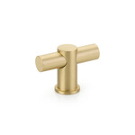 Schaub Foncé T-Knob Satin Brass - 2 in