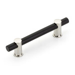 Schaub Foncé Pull Matte Black/Polished Nickel - 4 in