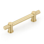 Schaub Foncé Pull Satin Brass - 4 in