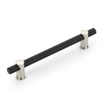 Schaub Foncé Pull Matte Black/Polished Nickel - 6 in