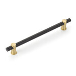 Schaub Foncé Pull Matte Black/Satin Brass - 8 in
