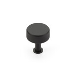 Schaub Pub House Knurled Knob Matte Black - 1 1/4 in