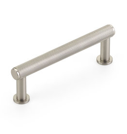 Schaub Pub House Knurled Pull Brushed Nickel - 3 1/2 in