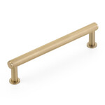 Schaub Pub House Knurled Pull Signature Satin Brass - 5 in