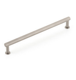 Schaub Pub House Knurled Pull Brushed Nickel - 8 in
