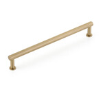 Schaub Pub House Knurled Pull Signature Satin Brass - 8 in