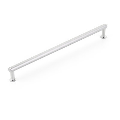 Schaub Pub House Knurled Pull Polished Chrome - 10 in