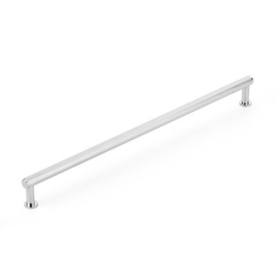 Schaub Pub House Knurled Pull Polished Chrome - 12 in