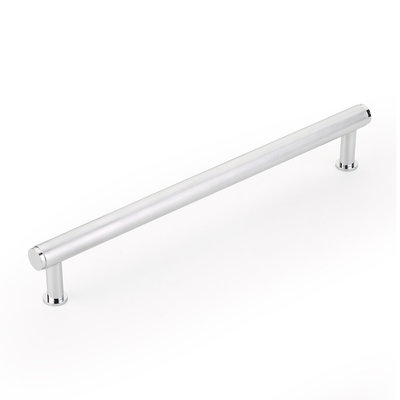 Schaub Pub House Knurled Appliance Pull Polished Chrome - 12 in