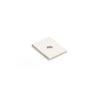 Pub House Knob Backplate Polished Nickel - 1 in