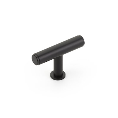 Schaub Pub House T-Knob Matte Black - 2 in