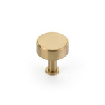 Schaub Pub House Knob Signature Satin Brass - 1 1/4 in