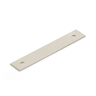 Schaub Pub House Backplate Brushed Nickel - 3 1/2 in