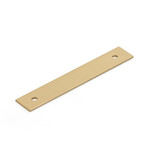 Schaub Pub House Backplate Signature Satin Brass - 3 1/2 in