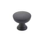 Emtek Overland Knob Flat Black - 1 1/4 in