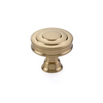 Emtek Glendon Knob Satin Brass - 1 1/4 in