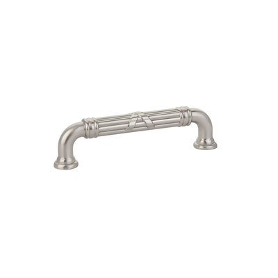 Emtek Ribbon & Reed Pull Satin Nickel - 6 in