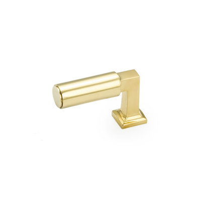 Schaub Haniburton Finger Pull Unlacquered Brass - 2 in