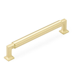 Schaub Haniburton Pull Satin Brass - 6 in