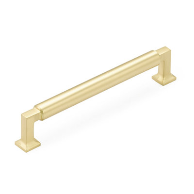 Schaub Haniburton Pull Satin Brass - 6 in