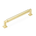 Schaub Haniburton Pull Unlacquered Brass - 6 in