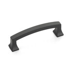 Schaub Menlo Park Arched Pull Matte Black - 3 1/2 in