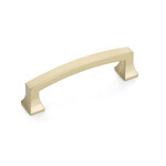 Schaub Menlo Park Arched Pull Signature Satin Brass - 3 1/2 in