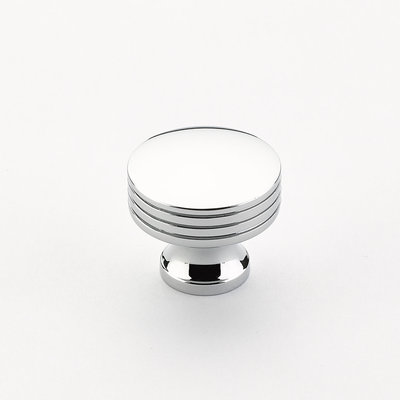 Schaub Menlo Park Round Knob Polished Chrome - 1 1/4 in