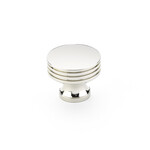 Schaub Menlo Park Round Knob Polished Nickel - 1 1/4 in