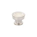 Schaub Menlo Park Button Knob Brushed Nickel - 1 1/4 in