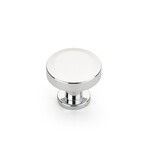 Schaub Heathrow Round Knob Polished Chrome - 1 1/4 in