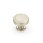Schaub Heathrow Round Knob Brushed Nickel - 1 1/4 in