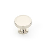 Schaub Heathrow Round Knob Polished Nickel - 1 1/4 in