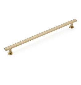 Schaub Heathrow Pull Signature Satin Brass - 12 in