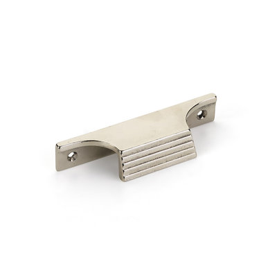 Schaub Stradella Edge Pull (Pair) Polished White Bronze - 4 in
