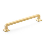 Schaub Menlo Park Pull Signature Satin Brass - 6 in