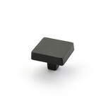 Schaub Vinci Square Knob Black Bronze - 1 3/4 in