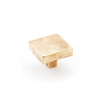 Schaub Vinci Square Knob Natural Bronze - 1 3/4 in